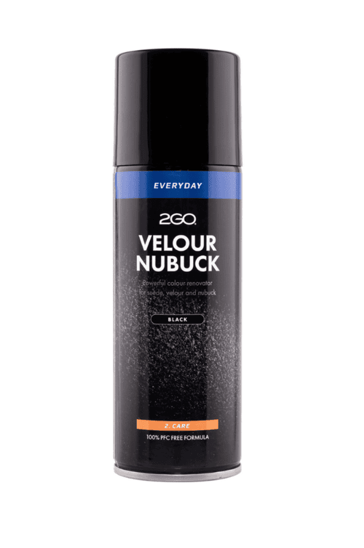 2 GO Velour Nubuck spray | Pleje, imprægnering og sort farveopfrisker